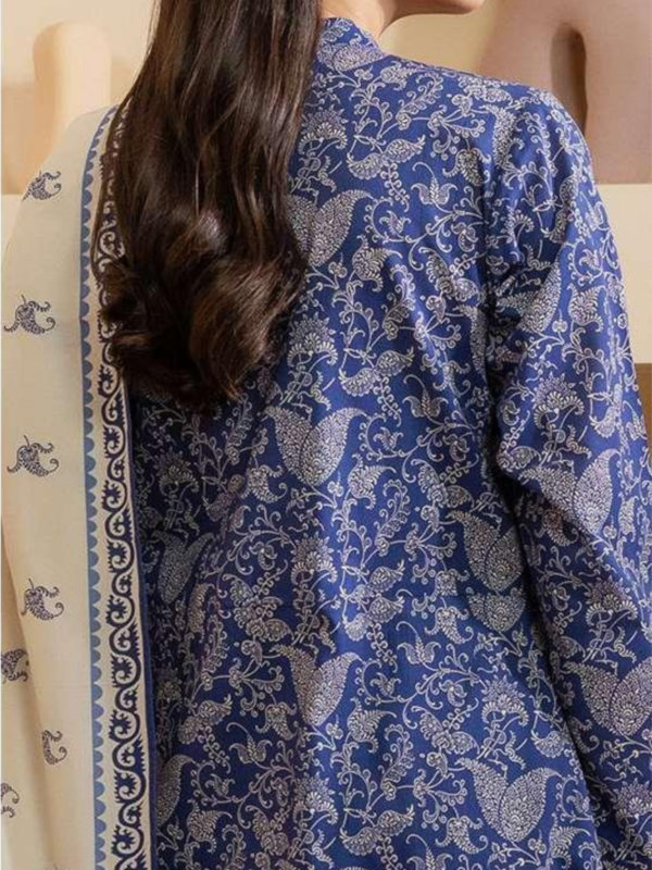 Zellbury 3-PC Digital Printed Unstitched Lawn Suit - Image 2