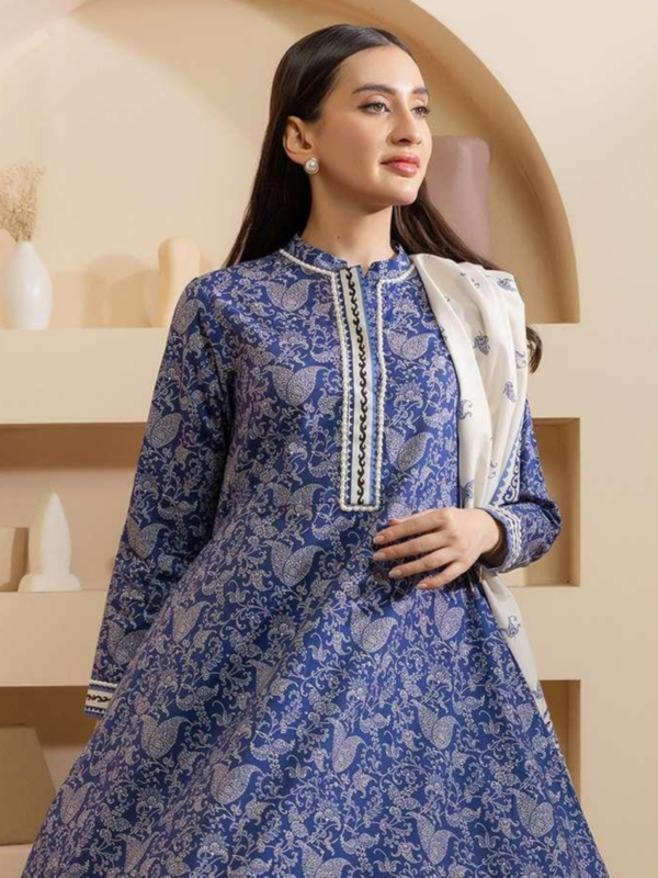 Zellbury 3-PC Digital Printed Unstitched Lawn Suit