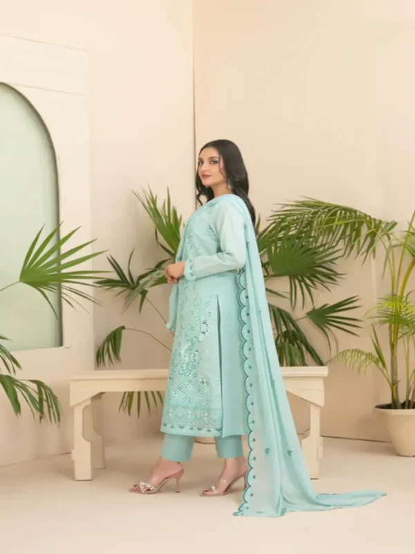 Mihrimha By Tawakkal 3-Piece Unstitched Ladies Suit - Image 2