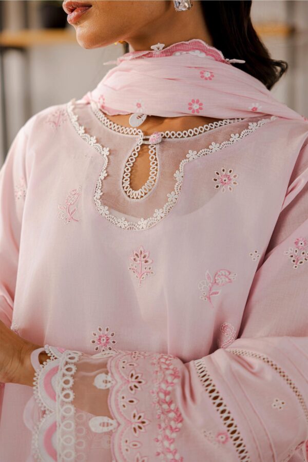 Zellbury 3-PC Cotton Unstitched Chikankari Suit - Image 3