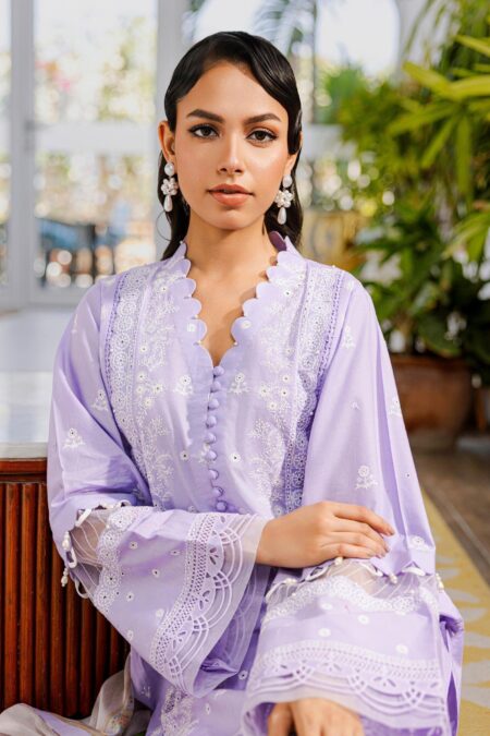 Zellbury 3-PC Cotton Unstitched Chikankari Suit