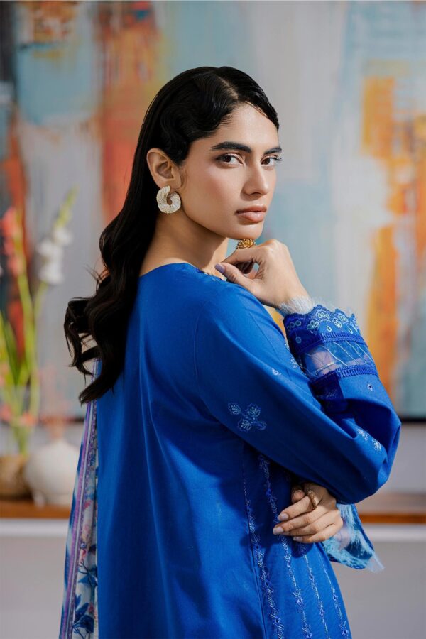 Zellbury 3-PC Cotton Unstitched Chikankari Suit - Image 4