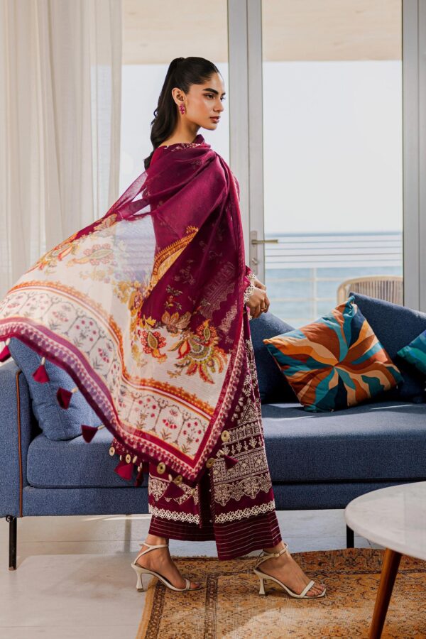 Zellbury 3-PC Cotton Unstitched Chikankari Suit - Image 4