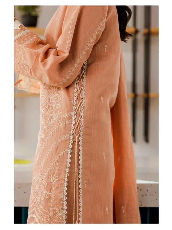 Zellbury 3-PC Cotton Unstitched Chikankari Suit - Image 3
