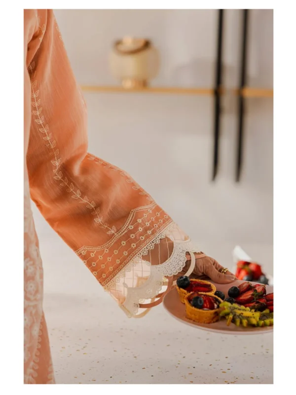 Zellbury 3-PC Cotton Unstitched Chikankari Suit - Image 2