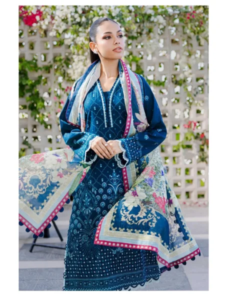 Zellbury 3-PC Cotton Unstitched Chikankari Suit