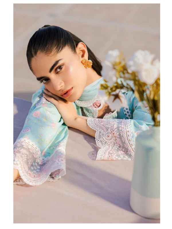 Zellbury 3-PC Cotton Unstitched Chikankari Suit - Image 4