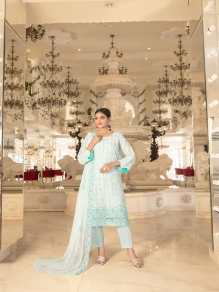 Zarna By Tawakkal 3-PC Laddies Unstitched Suit