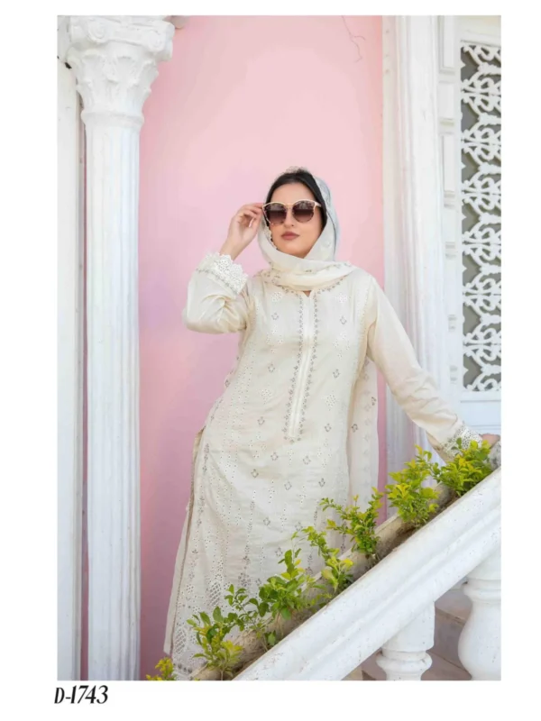 Mihrimha By Tawakkal 3-Piece Unstitched Ladies Suit - Image 2