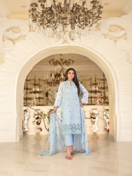Zarna By Tawakkal 3-PC Laddies Unstitched Suit