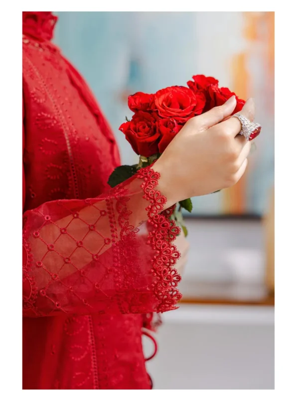 Zellbury 3-PC Cotton Unstitched Chikankari Suit - Image 3