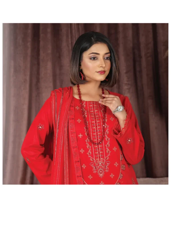 Summer 3-Piece Unstitched Ladies Suit Chashni By Faria - Image 2