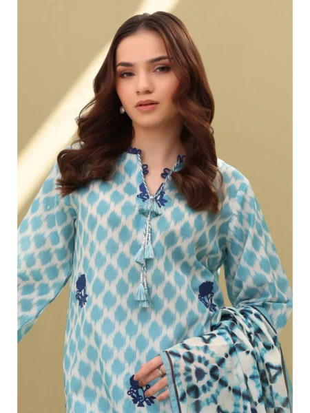 Zellbury 2-PC Digital Printed Vol 5 Unstitched Lawn Suit