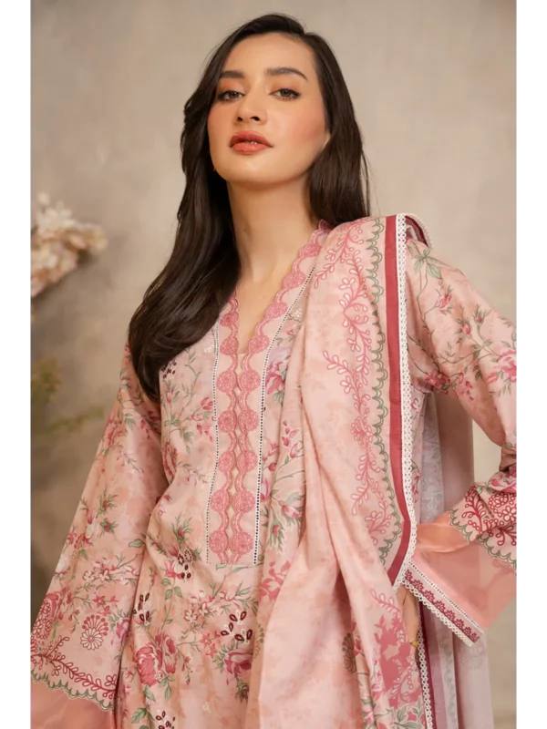 Zellbury 3-PC Digital Printed Vol 5 Unstitched Lawn Suit - Image 3
