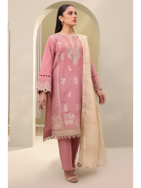 Zellbury 3-PC Digital Printed Vol 5 Unstitched Lawn Suit - Image 3