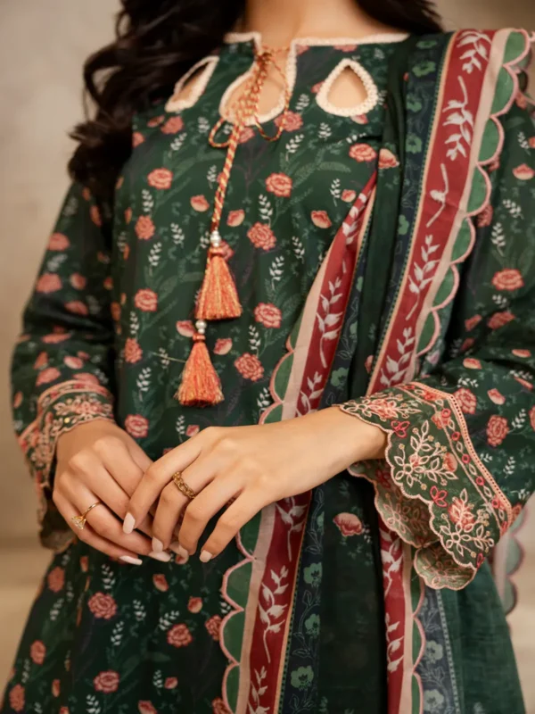 Zellbury 3-PC Digital Printed Vol 6 Unstitched Lawn Suit - Image 2