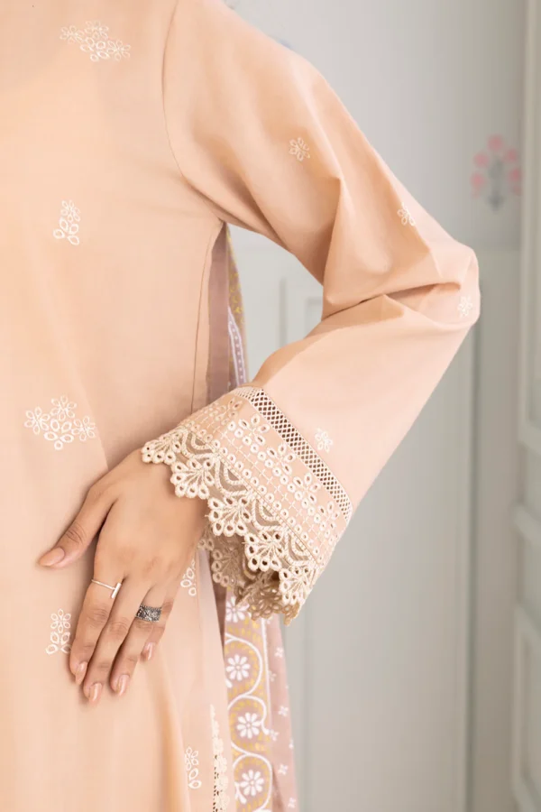 Zellbury 3-PC Digital Printed Vol 5 Unstitched Lawn Suit - Image 3