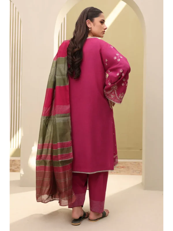 Zellbury 3-PC Digital Printed Vol 5 Unstitched Lawn Suit - Image 3