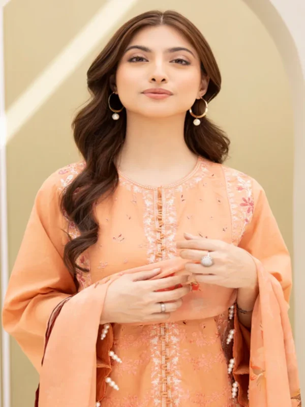 Zellbury 3-PC Digital Printed Vol 6 Unstitched Lawn Suit - Image 2
