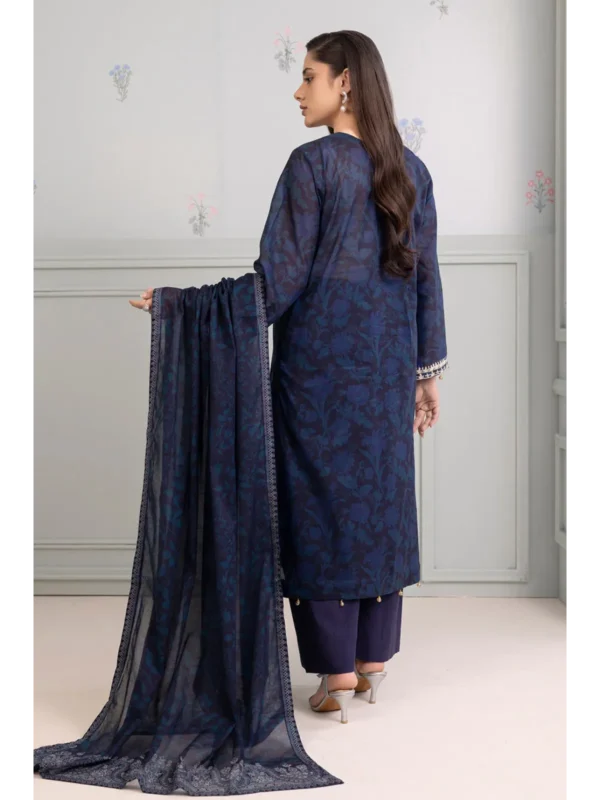Zellbury 3-PC Digital Printed Vol 5 Unstitched Lawn Suit - Image 3
