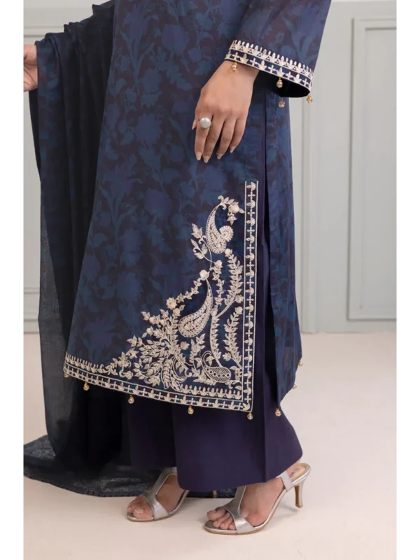 Zellbury 3-PC Digital Printed Vol 5 Unstitched Lawn Suit - Image 2