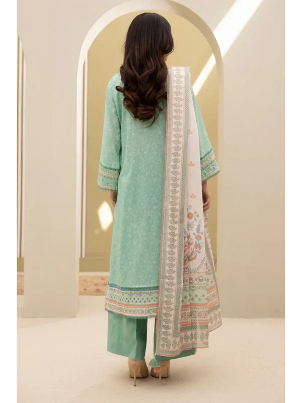 Zellbury 3-PC Digital Printed Vol 5 Unstitched Lawn Suit - Image 3