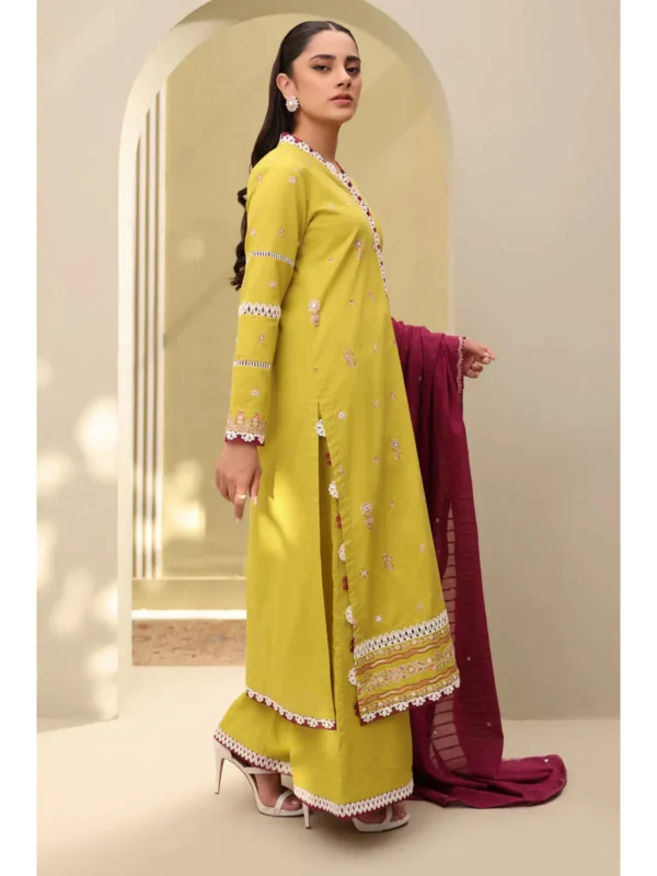Zellbury 3-PC Digital Printed Vol 5 Unstitched Lawn Suit - Image 2