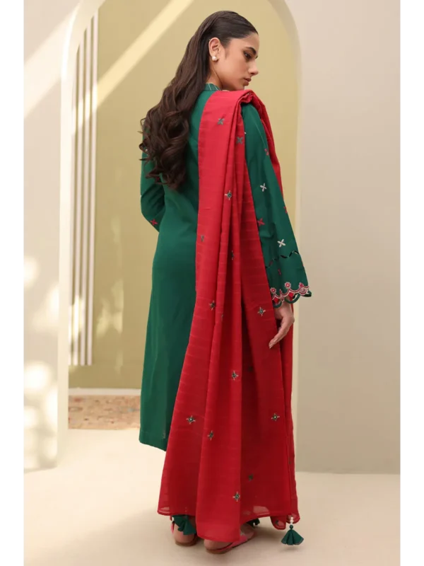 Zellbury 3-PC Digital Printed Vol 5 Unstitched Lawn Suit - Image 2