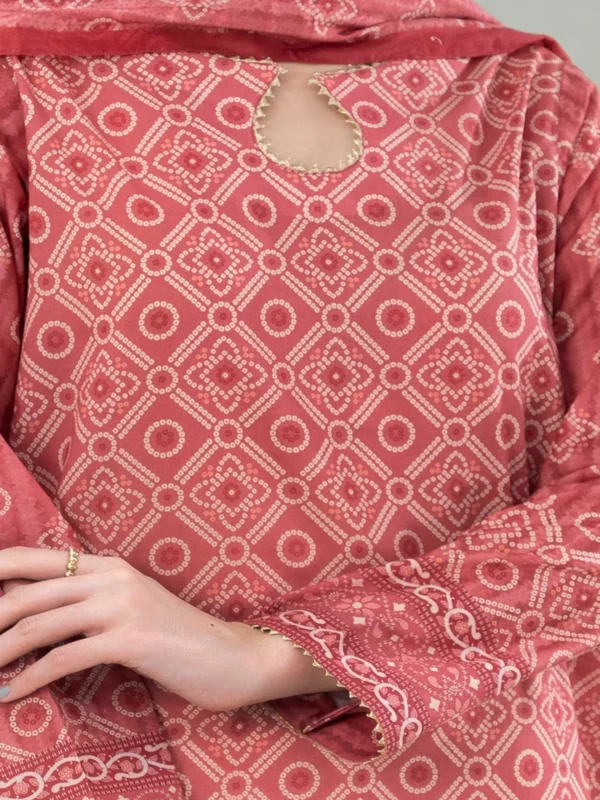 Zellbury 2-PC Digital Printed Vol 6 Unstitched Lawn Suit - Image 2