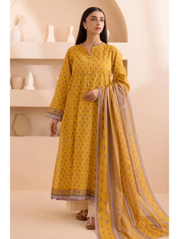 Zellbury 2-PC Digital Printed Vol 5 Unstitched Lawn Suit - Image 2
