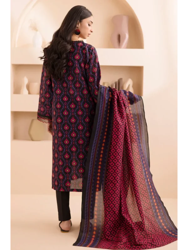 Zellbury 2-PC Digital Printed Vol 5 Unstitched Lawn Suit - Image 3