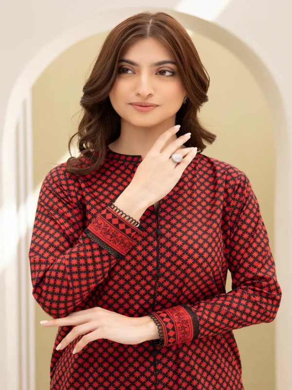 Zellbury 2-PC Digital Printed Vol 6 Unstitched Lawn Suit - Image 2