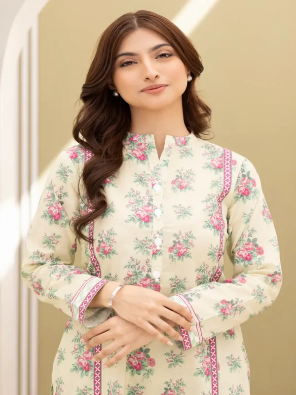 Zellbury 2-PC Digital Printed Vol 6 Unstitched Lawn Suit - Image 2
