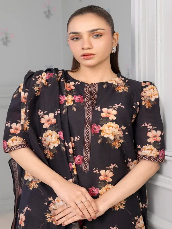 Zellbury 2-PC Digital Printed Vol 6 Unstitched Lawn Suit - Image 2