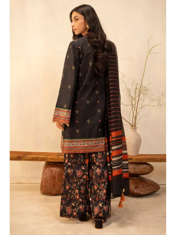 Zellbury 3-PC Digital Printed Vol 5 Unstitched Lawn Suit - Image 3