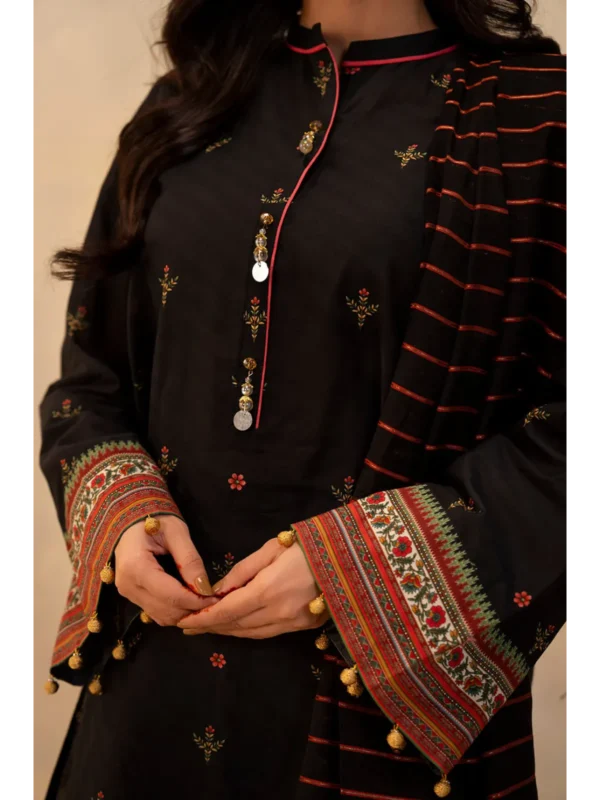 Zellbury 3-PC Digital Printed Vol 5 Unstitched Lawn Suit - Image 2