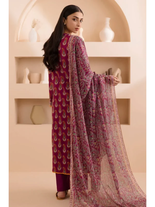Zellbury 3-PC Digital Printed Vol 5 Unstitched Lawn Suit - Image 3