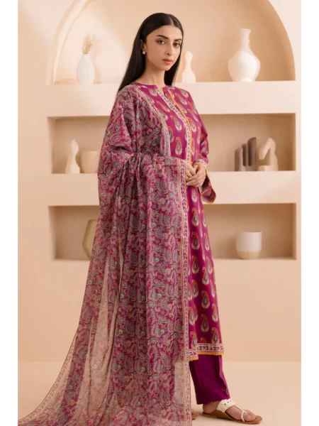 Zellbury 3-PC Digital Printed Vol 5 Unstitched Lawn Suit