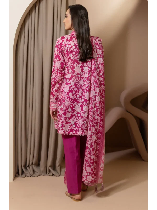 Zellbury 3-PC Digital Printed Vol 5 Unstitched Lawn Suit - Image 2