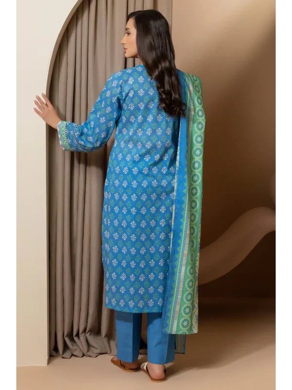 Zellbury 3-PC Digital Printed Vol 5 Unstitched Lawn Suit - Image 3