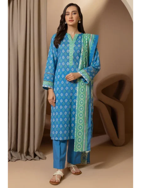 Zellbury 3-PC Digital Printed Vol 5 Unstitched Lawn Suit