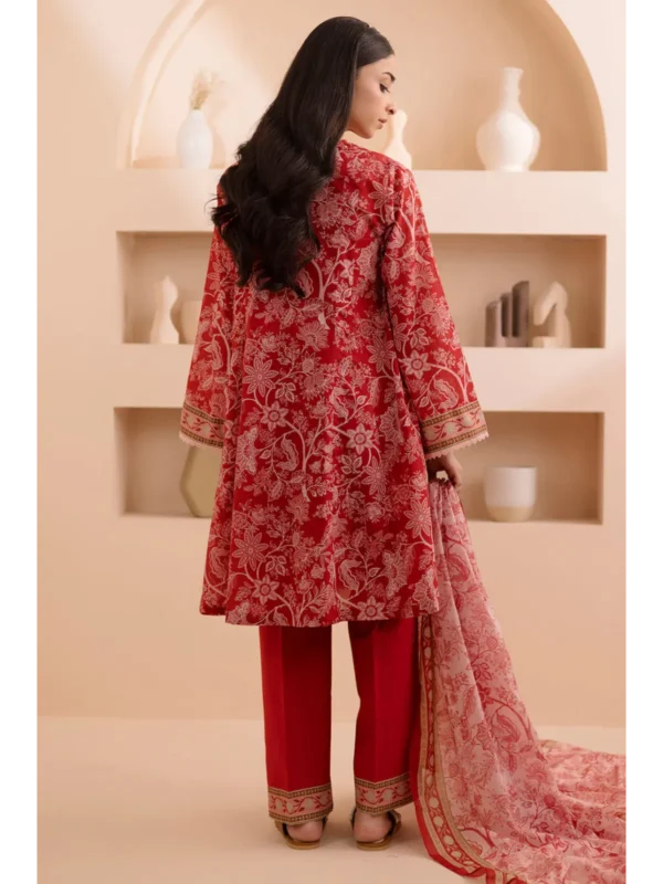 Zellbury 3-PC Digital Printed Vol 5 Unstitched Lawn Suit - Image 3