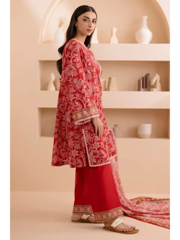 Zellbury 3-PC Digital Printed Vol 5 Unstitched Lawn Suit - Image 2