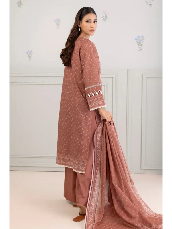 Zellbury 3-PC Digital Printed Vol 5 Unstitched Lawn Suit - Image 3