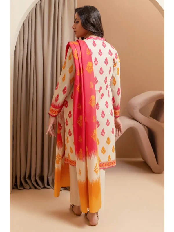 Zellbury 3-PC Digital Printed Vol 5 Unstitched Lawn Suit - Image 3