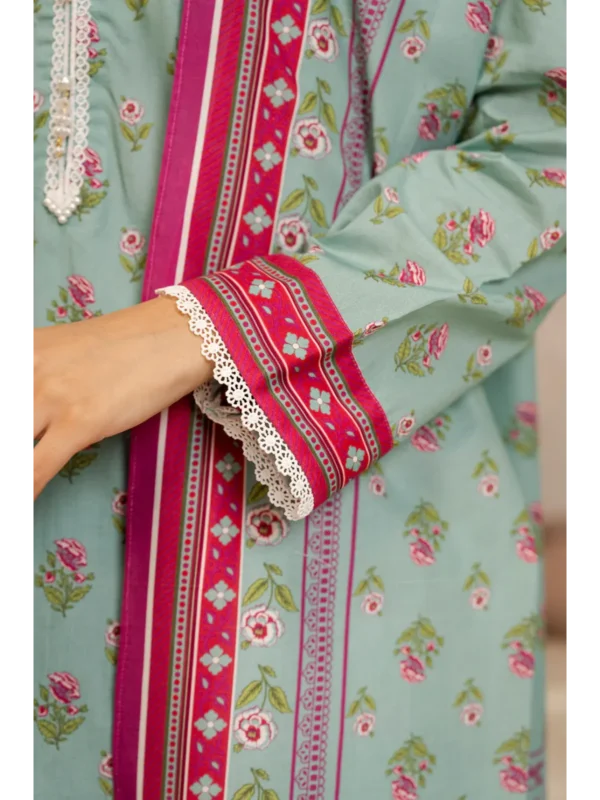 Zellbury 3-PC Digital Printed Vol 5 Unstitched Lawn Suit - Image 3