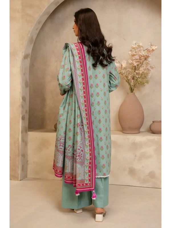 Zellbury 3-PC Digital Printed Vol 5 Unstitched Lawn Suit - Image 2