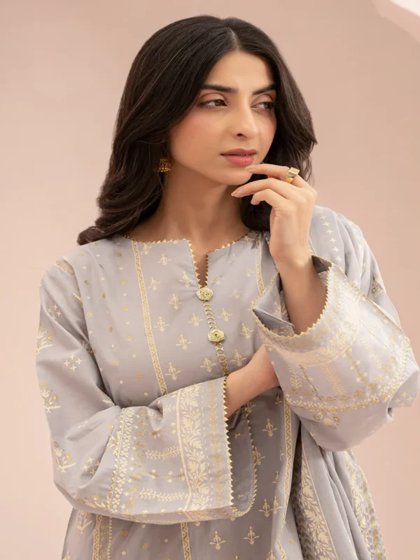 Zellbury 3-PC Digital Printed Vol 6 Unstitched Lawn Suit - Image 2