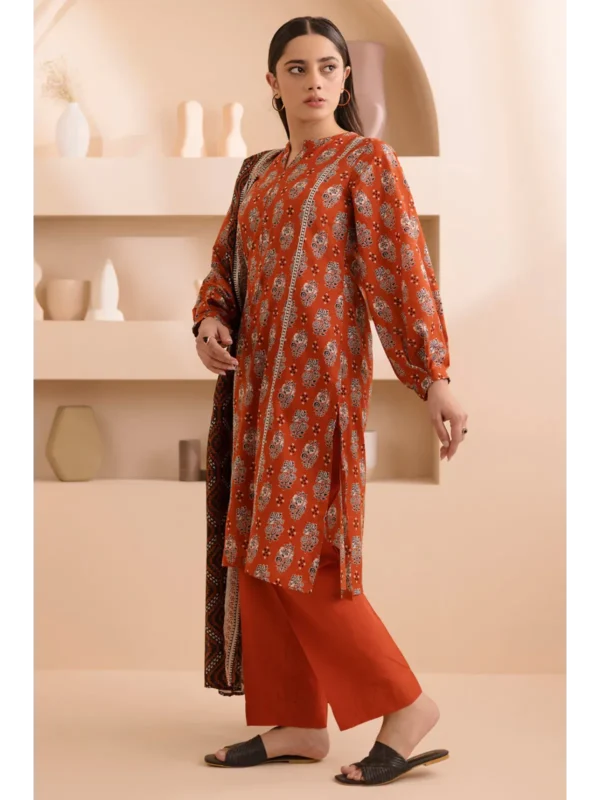 Zellbury 3-PC Digital Printed Vol 5 Unstitched Lawn Suit - Image 2