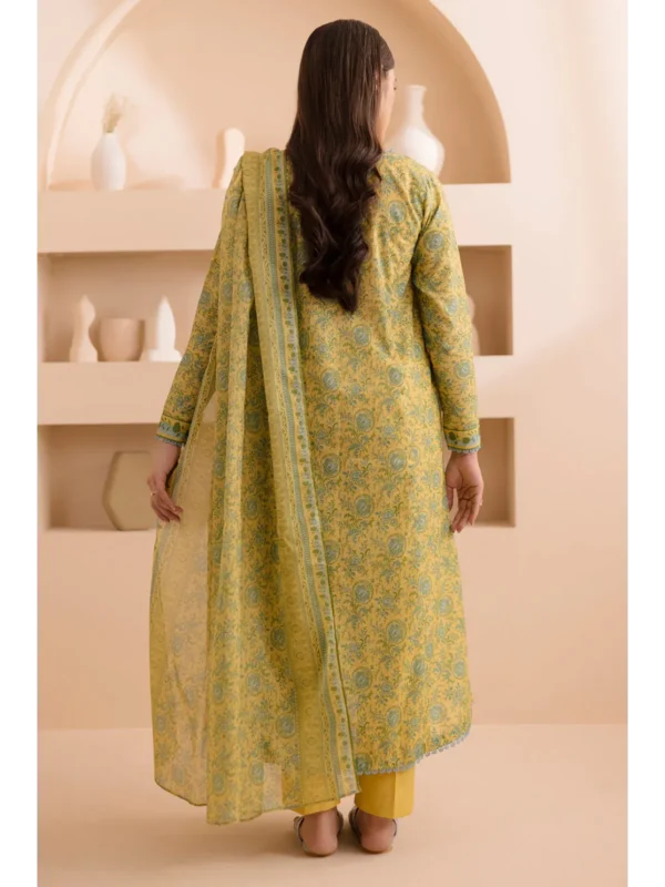 Zellbury 3-PC Digital Printed Vol 5 Unstitched Lawn Suit - Image 3